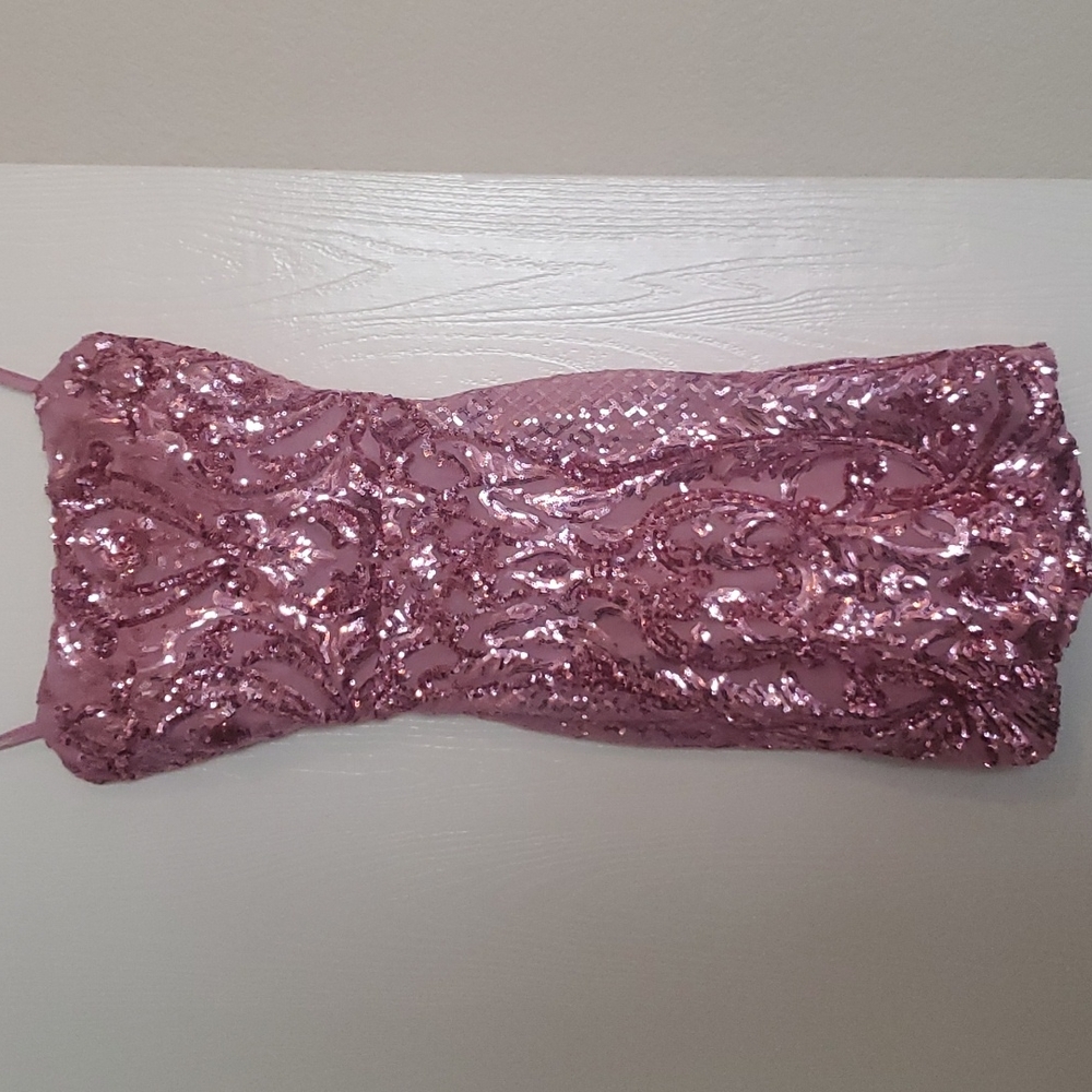 Pink sequin cocktail